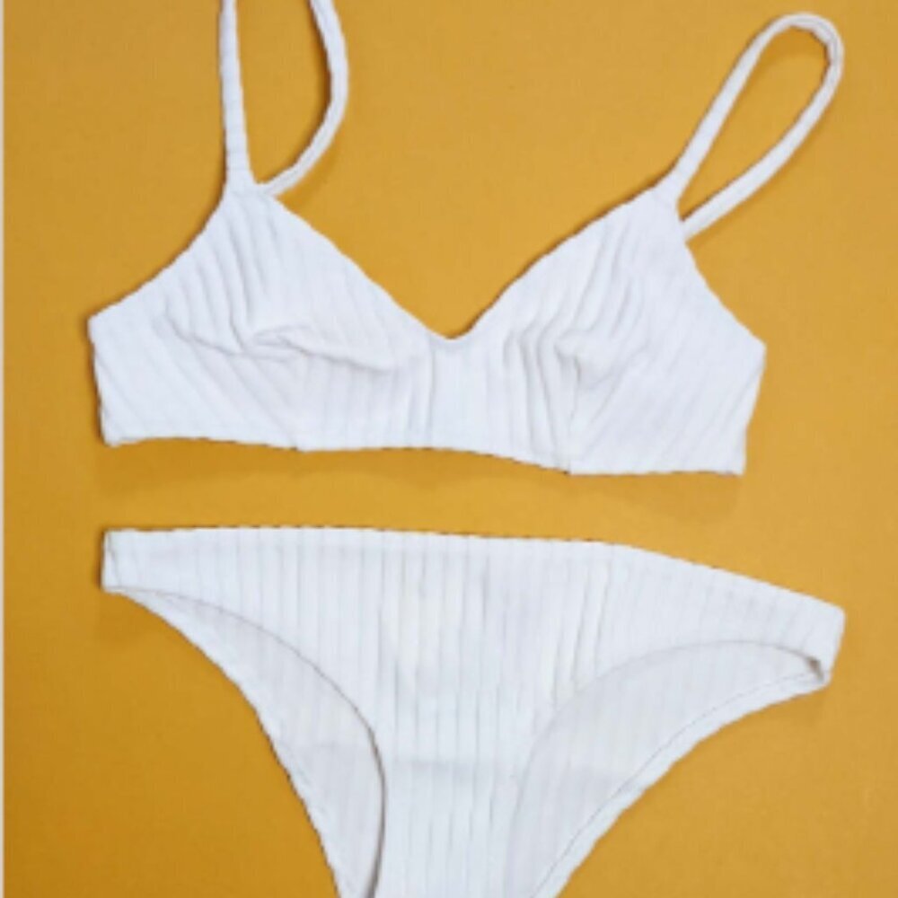 Solid & Striped The Rachel Ribbed Bikini - Picture 3 of 4